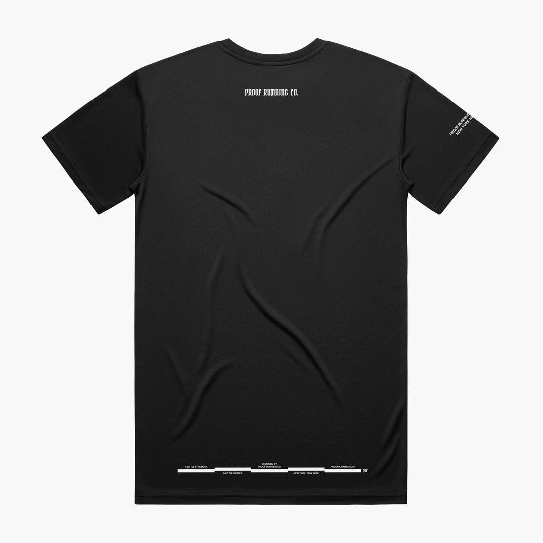 PROOF Mens Everyday Active Runner T-Shirt (Core) Black Back