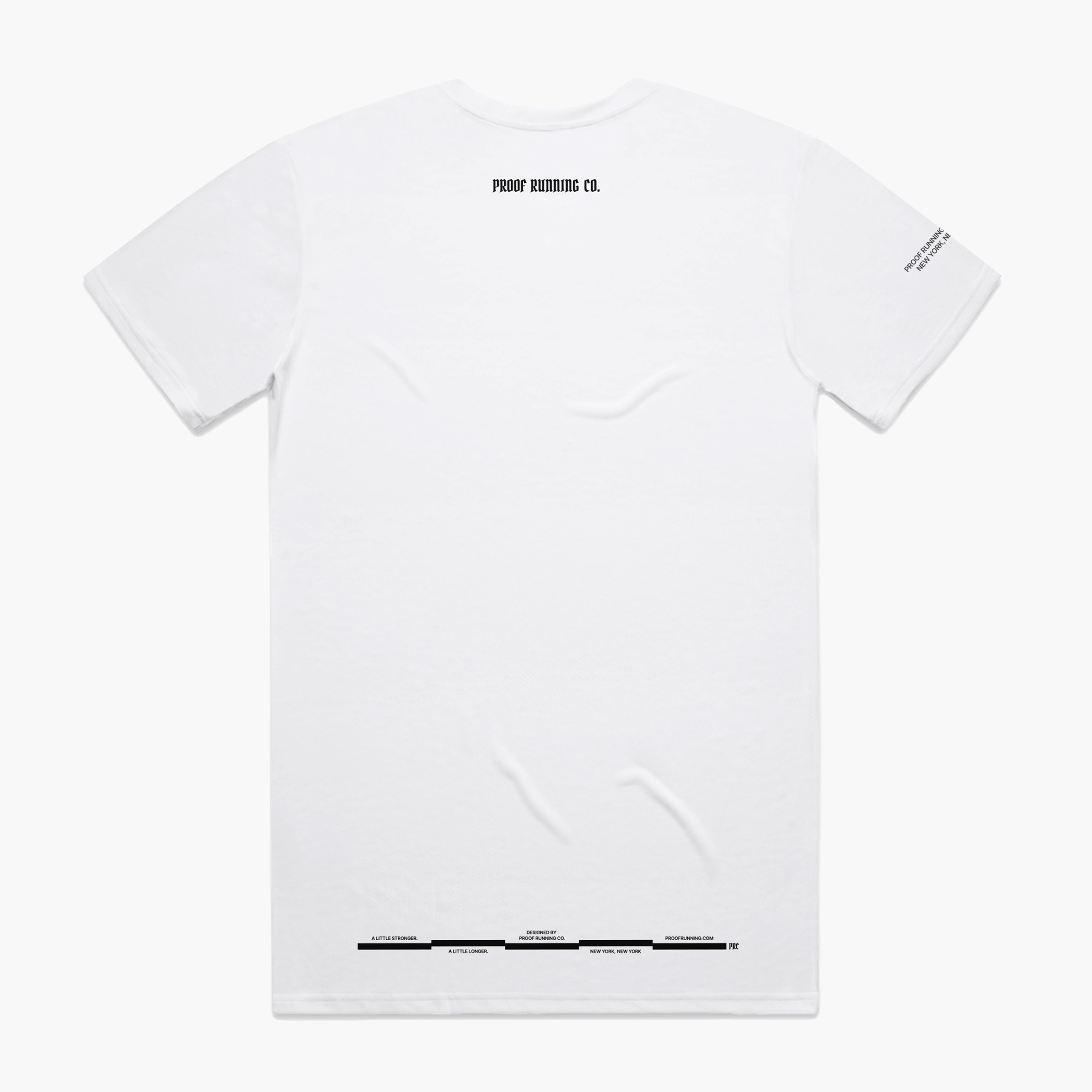 PROOF Mens Everyday Active Runner T-Shirt (Core) White Back